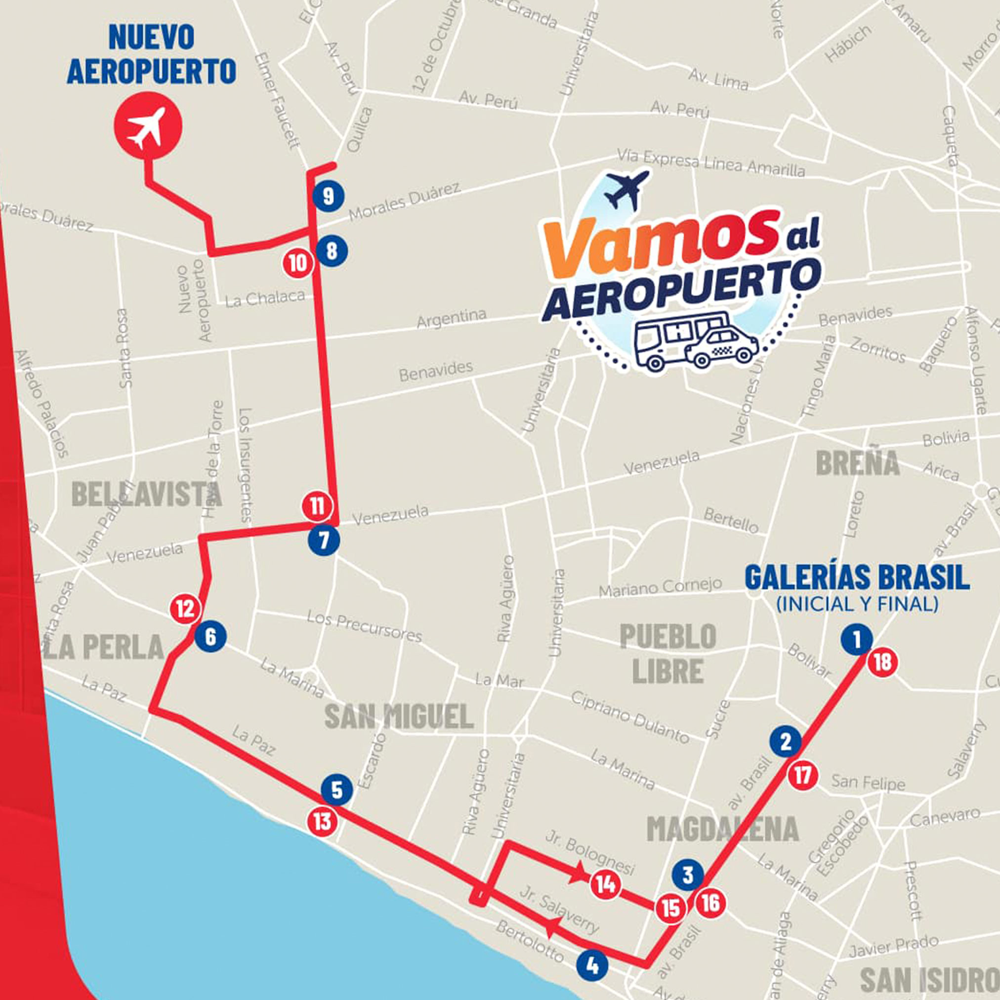 «Vamos al Aeropuerto»: Conoce la Nueva Ruta de Bus hacia el Aeropuerto Internacional Jorge Chávez